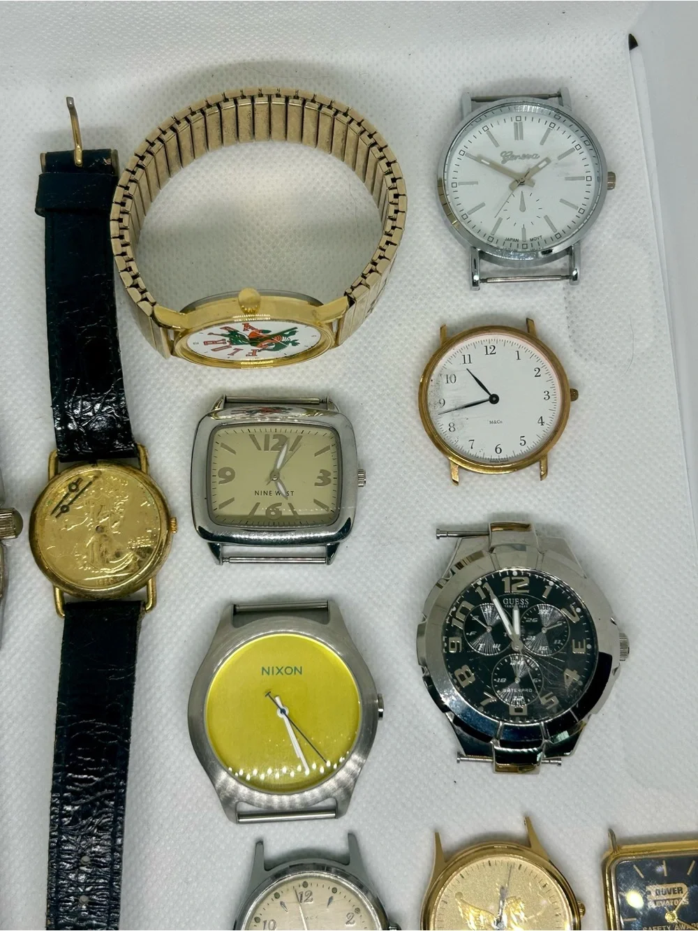 Vintage Watch Lot Nixon Guess Timex Florida Gators Coin Watch Parts Repair AS-IS